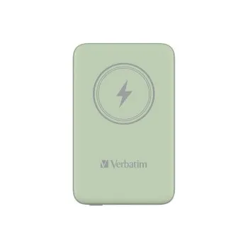 Verbatim Charge 'n' Go Magnetic Wireless Power Bank 10000 Green