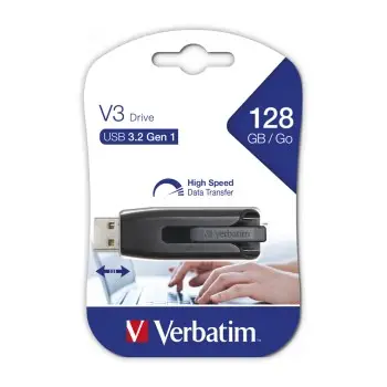 USB DRIVE 3.0 STORE /N/ GO V3 SLIDER 128GB Grey - 49189