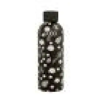 Ανοξείδωτο Μπουκάλι Θερμός Stainless Steel Blossom Μαύρο Floral 500ml Polo