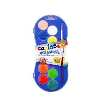 Carioca Acquarella νερομπογιές 12 χρώματα