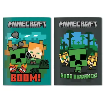 Minecraft Τετράδιο 17X25-2 Σχέδια-1Τμχ
