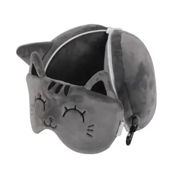 ΜΑΞΙΛΑΡΙ i-TOTAL XL2529 GREY CAT+SLEEP MASK 19x18cm