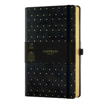 ΣΗΜΕΙΩΜΑΤΑΡΙΟ CASTELLI MILANO  VINTAGE HONEYCOMB GOLD