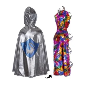 Great Pretenders Παιδική Κάπα διπλής όψης Δράκος - Ιππότης 4-6 ετών.