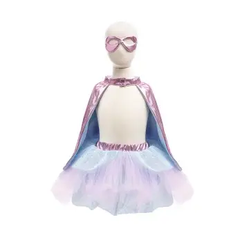 Great Pretenders Στολή Σούπερ ηρωίδα με ροζ κάπα, τουτού και μάσκα 3-6 ετών