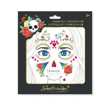 Great Pretenders Αυτοκόλλητα προσώπου Halloween `Κρανίο`