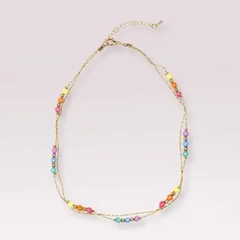 Great Pretenders Κολιέ Χρυσό Ουράνιο τόξο