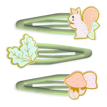 Djeco κλιπ μαλλιών σκιουράκι `Hyacinthe` 3τμχ.