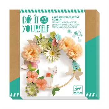 Djeco DIY Φτιάχνω στεφάνι με λουλούδια `Γατούλα`
