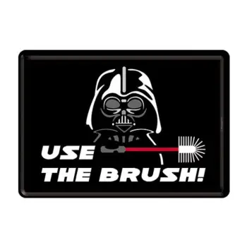 Nostalgic Μεταλλική κάρτα σε φάκελο `SMILE The Star Wars - Use the Brush`