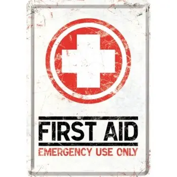 Nostalgic Μεταλλική κάρτα σε φάκελο `First aid`