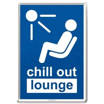 Nostalgic Μεταλλική κάρτα σε φάκελο `Achtung Chill Out Lounge`