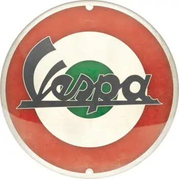 Nostalgic Μεταλλικός πίνακας Vespa - Logo Italian