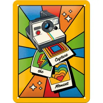Nostalgic Μεταλλικός πίνακας Polaroid - Capture the Moment