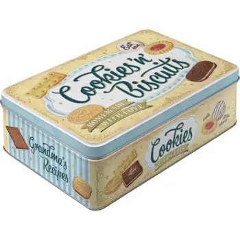Nostalgic Μεταλλικό κουτί Flat 3D Cookies `n` Biscuits