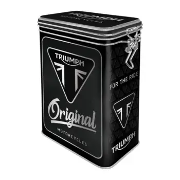 Nostalgic Μεταλλικό κουτί καπάκι με κλιπ Triumph - Original Motorcycles