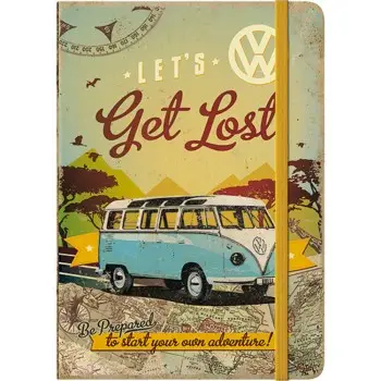 Nostalgic Σημειωματάριο Volkswagen VW Bulli - Let/s Get Lost