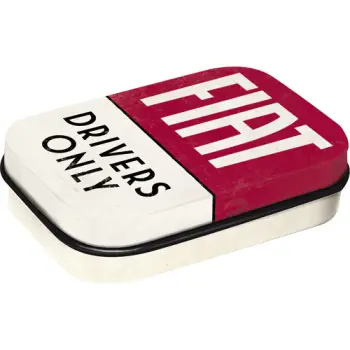 Nostalgic Μεταλλικό κουτάκι με μέντες Fiat - Drivers Only 15gr