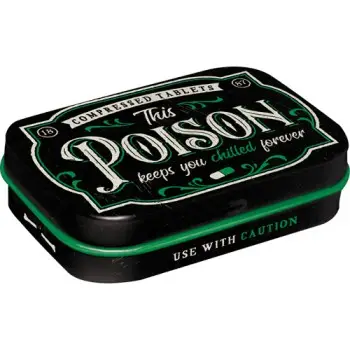 Nostalgic Μεταλλικό κουτάκι με μέντες Poison 15gr