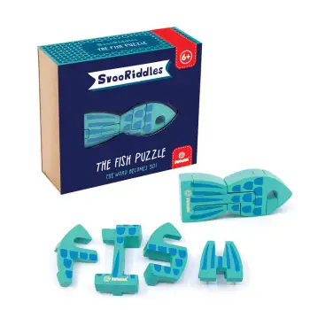 Svoora SvooRiddles ξύλινο τρισδιάστατο παζλ `FISH`