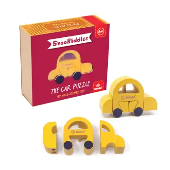 Svoora SvooRiddles ξύλινο τρισδιάστατο παζλ `CAR`