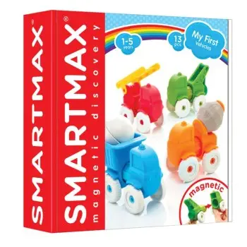 SmartMax κατασκευές με μαγνήτη `Τα πρώτα μου οχήματα` 13τμχ.