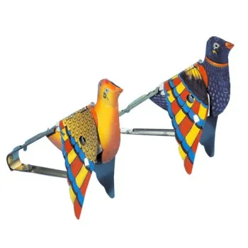 Ρετρό τσίγκινο σπουργίτι που κελαηδάει (Επιλογή από 5 σχέδια)