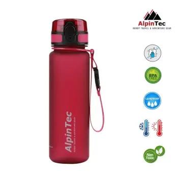 ΠΑΓΟΥΡΙ ALPIN TEC BPA FREE - FAST OPEN 500ml ΣΚΟΥΡΟ ΦΟΥΞΙΑ (RASBERRY) S-500RS