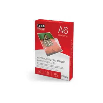 ΔΙΦΥΛΛΑ ΠΛΑΣΤΙΚΟΠΟΙΗΣΗΣ TYPOTRUST A6 100 ΤΜΧ. 125 MIC. (111x154)