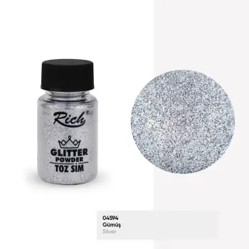 ΧΡΥΣΟΣΚΟΝΗ Rich 50ml Σκόνη Glitter 4604 ΑΣΗΜΙ