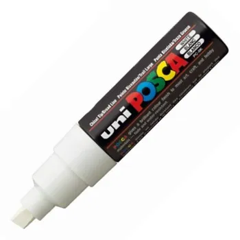 ΜΑΡΚΑΔΟΡΟΙ UNI POSCA PC-8K ΧΟΝΔΡΟ ΛΕΥΚΟ