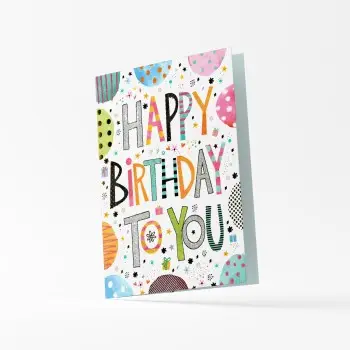 ΚΑΡΤΑ ΓΕΝΕΘΛΙΩΝ "HAPPY BIRTHDAY" ORIGAMI