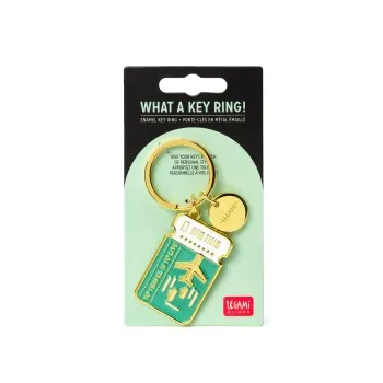 ΜΠΡΕΛΟΚ ΑΠΟ ΣΜΑΛΤΟ LEGAMI WHAT A KEY RING - TRAVEL TICKET (ΕΙΣΙΤΗΡΙΟ ΤΑΞΙΔΙΟΥ) EKR0004