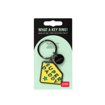 ΜΠΡΕΛΟΚ ΑΠΟ ΣΜΑΛΤΟ LEGAMI WHAT A KEY RING - SUPER DADDY (ΣΟΥΠΕΡ ΜΠΑΜΠΑΣ) EKR0006