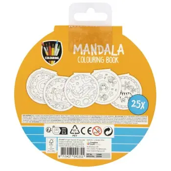 Βιβλίο Ζωγραφικής 25 Σχέδια Mandala 3+