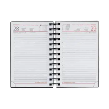 ΗΜΕΡΟΛΟΓΙΟ 2026 ΗΜΕΡΗΣΙΟ 11x16.5cm Kashmir Σπιράλ Ανθρακί S