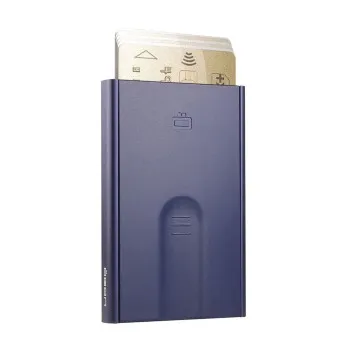 ΚΑΡΤΟΘΗΚΗ ΑΛΟΥΜΙΝΙΟΥ ΠΡΟΣΤΑΣΙΑΣ ΚΑΡΤΩΝ OGON CARD HOLDER SLIDER NAVY BLUE