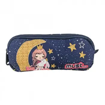 Σχολική Κασετίνα Βαρελάκι Must Energy Girl Moon 2 Θήκες