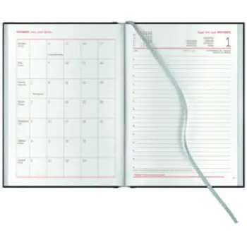 ΗΜΕΡΟΛΟΓΙΟ ΗΜΕΡΗΣΙΟ  14.50x20.5cm 2026 Winner Color Μαύρο/Κόκκινο M