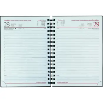 ΗΜΕΡΟΛΟΓΙΟ 2026 ΗΜΕΡΗΣΙΟ 17.2x24cm Kashmir Σπιράλ Κόκκινο L