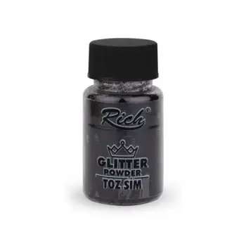 ΧΡΥΣΟΣΚΟΝΗ Rich 50ml Σκόνη Glitter 4621 Black