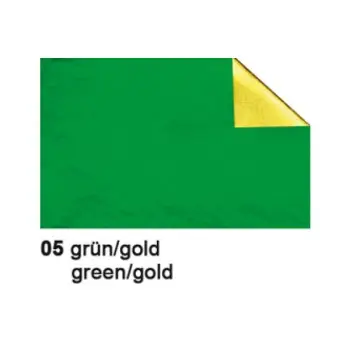 Ρολό αναπλήρωσης φύλλου αλουμινίου 50x80cm χρυσό/πράσινο