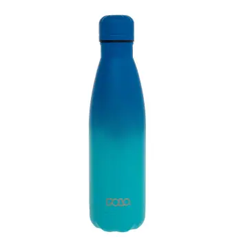 ΘΕΡΜΟΣ STAINLESS STEEL 0,50L POLO ΓΑΛΑΖΙΟ-ΜΠΛΕ