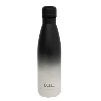 ΘΕΡΜΟΣ STAINLESS STEEL 0,50L POLO ΜΑΥΡΟ-ΛΕΥΚΟ