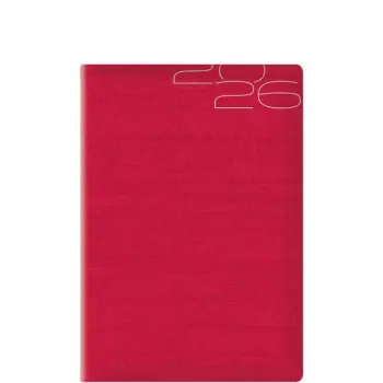 ΗΜΕΡΟΛΟΓΙΟ 2026 ΗΜΕΡΗΣΙΟ 17.2X24 Kashmir Flat Κόκκινο