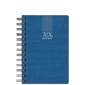 ΗΜΕΡΟΛΟΓΙΟ 2026 ΗΜΕΡΗΣΙΟ 17.2x24cm Kashmir Σπιράλ Μπλε L