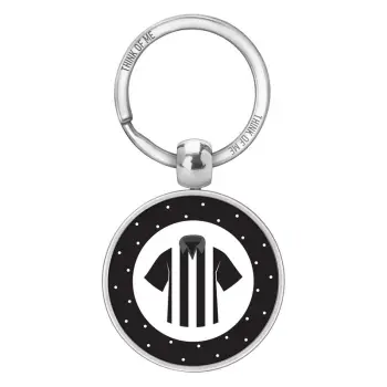 THINKOFME ΜΠΡΕΛΟΚ 3,6cm ΑΣΠΡΟΜΑΥΡΗ ΦΑΝΕΛΑ