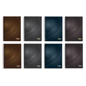 SKAG ΤΕΤΡΑΔΙΟ ΣΠΙΡΑΛ Α4 2 ΘΕΜΑΤΑ 60 ΦΥΛΛΑ GOLD & SILVER