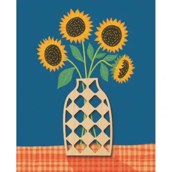 ΚΑΡΤΑ HOLLYWOOD ΧΩΡΙΣ ΜΗΝΥΜΑ ΒΑΖΟ ΜΕ ΛΟΥΛΟΥΔΙΑ ΗΛΙΟΥΣ