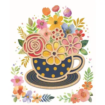 ΚΑΡΤΑ HOLLYWOOD ΧΩΡΙΣ ΜΗΝΥΜΑ ΜΠΛΕ ΚΟΥΠΑ ΜΕ ΛΟΥΛΟΥΔΙΑ